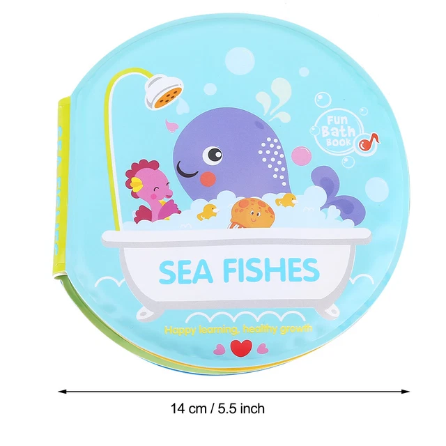 (Ocean) Bath Book Waterproof Eco-Friendly Baby Shower Book For Baby Infant