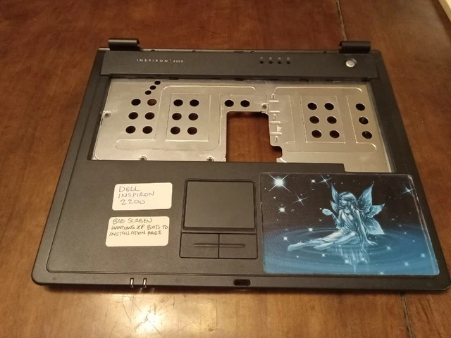 LAPTOP PART:Dell Inspiron 2200 Palm Rest+ Power Button Bezel+Trackpad Finger Pad
