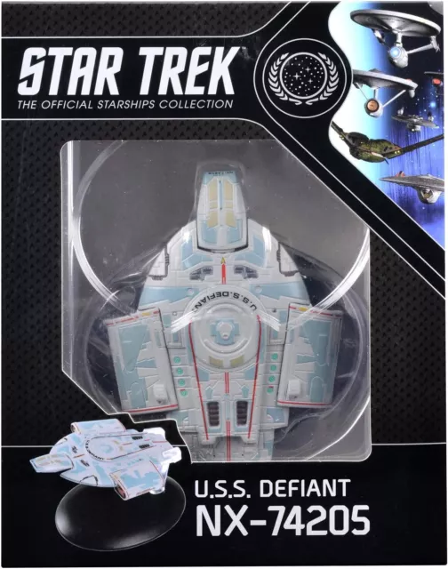 Eaglemoss Star Trek Starships USS Defiant NX-74205 Boxed With Small Magazine 2