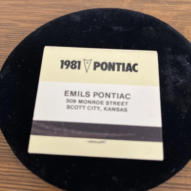 Matchbooks 1981 Pontiac Trotter Pontiac Co  Chattanooga, TN