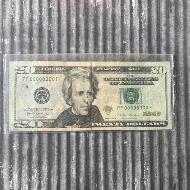 LOW SERIAL NUMBER $20 BILL 2017a