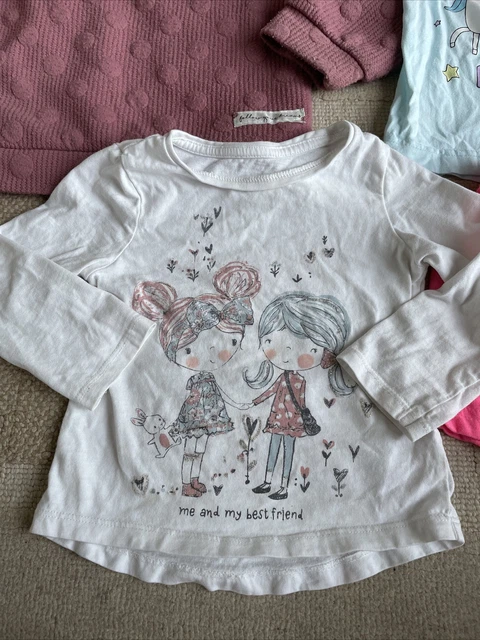 Girls mixed clothing bundle age 2-3 years jumper dress t-shirt etc 6