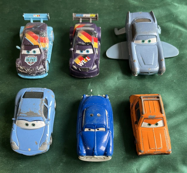 Lot de 6 voitures Disney Cars