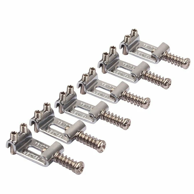 6pcs Roller Tremolo Bridge Saddles for Stratocaster Telecaster Electric Guitar