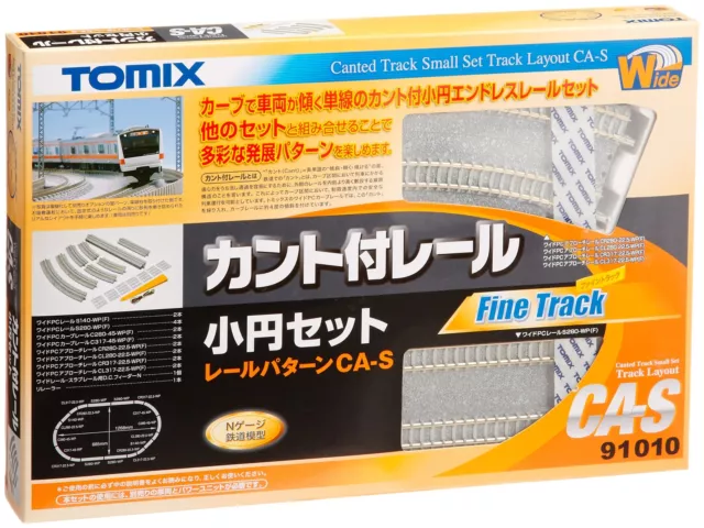 Tomytec Tomix N Gauge Rail With Cant Small Circle Set Ca-S 91010 Model Railroad