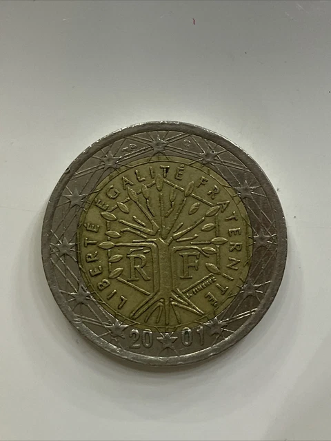 2 Euro Münze Liberte Egalite Fraternite 2001 2 EURO MÜNZE Fehlprägung 2001 Liberté Égalité Fraternité RF EUR 220,00