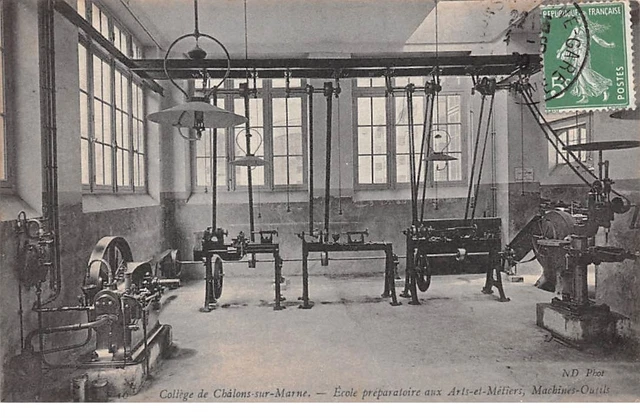 51 .n° 107323 . chalons sur marne . preparatory school for arts and crafts.