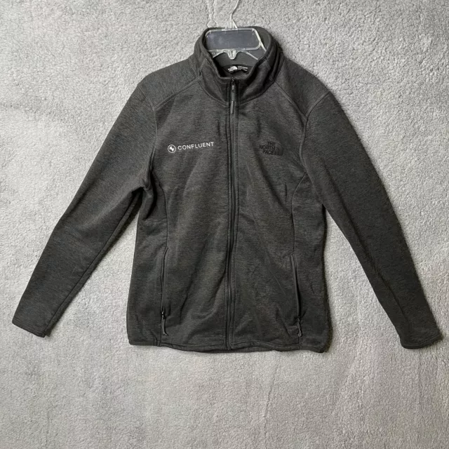 The North Face Jacket Womens Zip Up Black Pockets Logo Medium