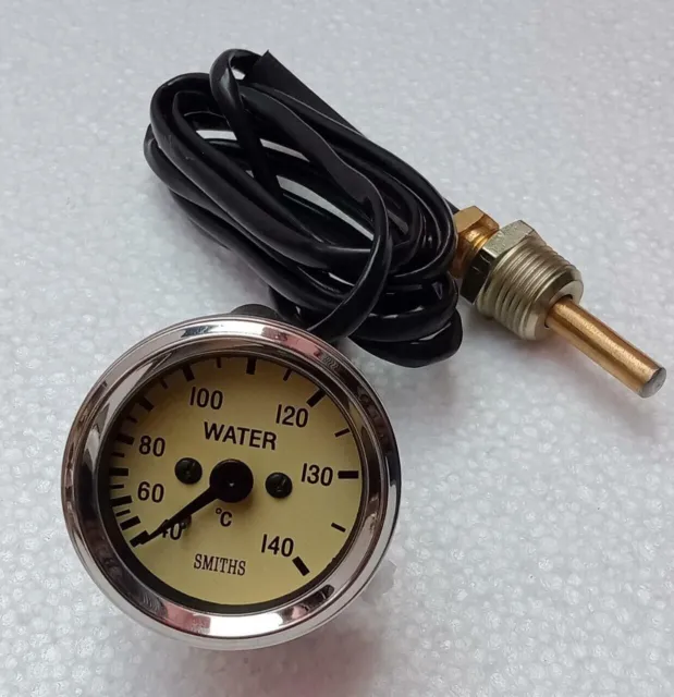 Smiths Replica Magnolia  Water Temperature Gauge  52 mm  6 ' lead (72" )