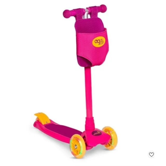 Our Generation 'By My Side Scooter' with Doll Carrier & Light Up Wheels-New-Ages