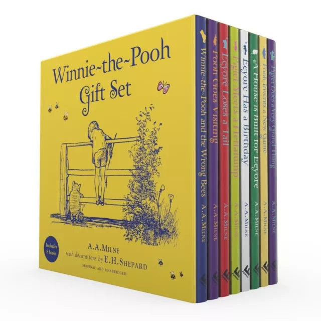 Winnie The Pooh Gift 8 Books Collection Set by A.A.Milne Pooh Goes Visiting