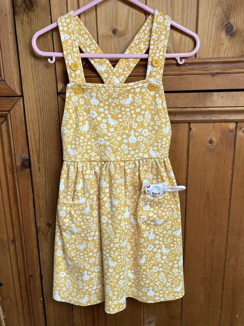 Girls JoJo Maman Bebe Pinafore Dress Age 3-4 Years Vgc