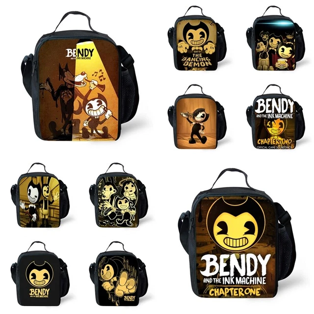 BENDY AND THE Ink Machine Insulated Lunch Bag Snack Box Travel