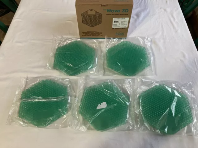Fresh Products The Wave 3D Urinal Screen, Cucumber Melon, 10 Screens