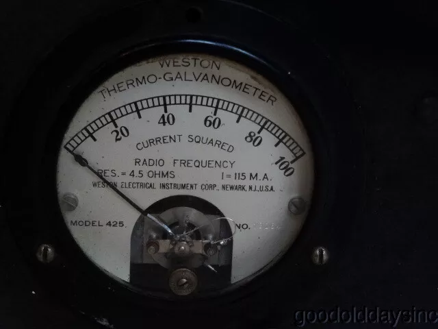 General Radio Precision Wavemeter Type 224 w Huge Variable Capacitor - Weston 3