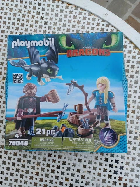 PLAYMOBIL 70040 DRAGONS Harold et Astrid avec bébé Dragon EUR 22