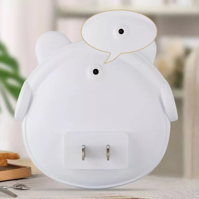 EU LED Night Light Plug-in Lighting Sensor LED Wall Lamp For Baby Children7H