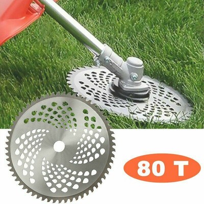 80 Teeth Grass Trimmer Brush Cutter Head Steel Garden Strimmer Tool Mower Blade