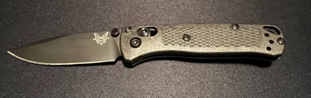 Benchmade Mini Bugout Blackout S30V EDC With CF-Elite Handle