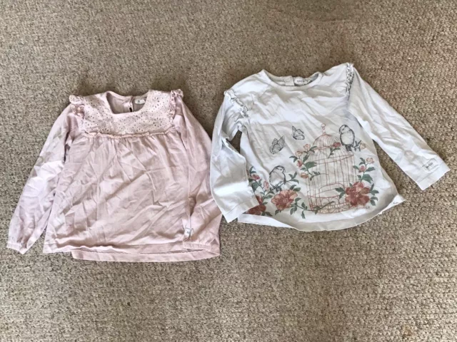 Newbie Girls Bundle X2 Organic Cotton Top Age 4-6 Years