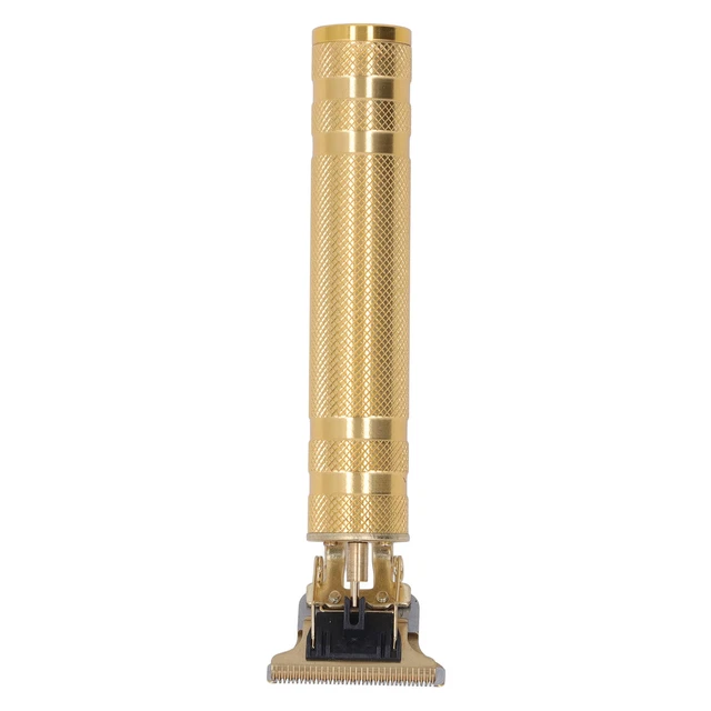 (Metallic Gold Pattern)T Blade Hair Clipper USB Charging Compact Hair Trimmer