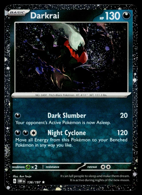holographic darkrai card LV.X 2007 Japanese Diamond & Pearl: Shining Darkness 1st Edition Holo Price Guide this attack does 80 more damage UMBREON & DARKRAI GX SUN