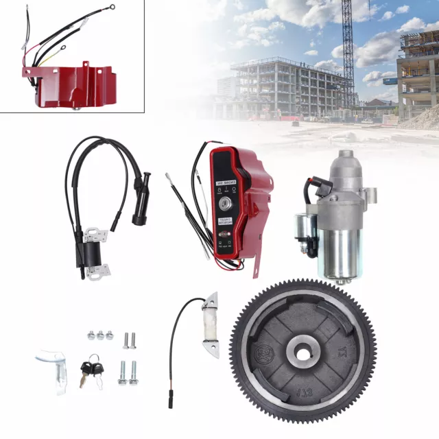 Flywheel Starter Motor Key Box Electric Start Kit New 2020 For Honda Gx270 9HP