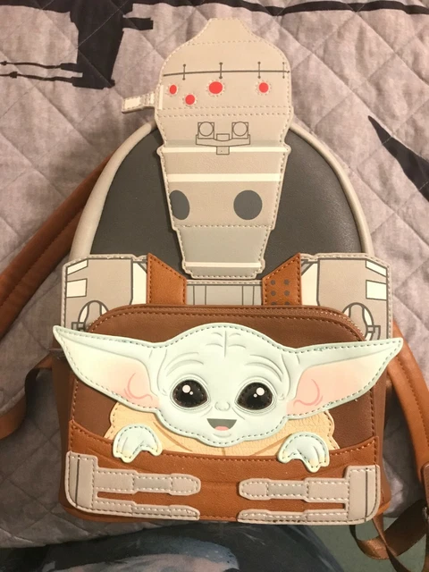 LOUNGEFLY STAR WARS Mandalorian IG-11 Baby Yoda Grogu backpack - NYCC ...