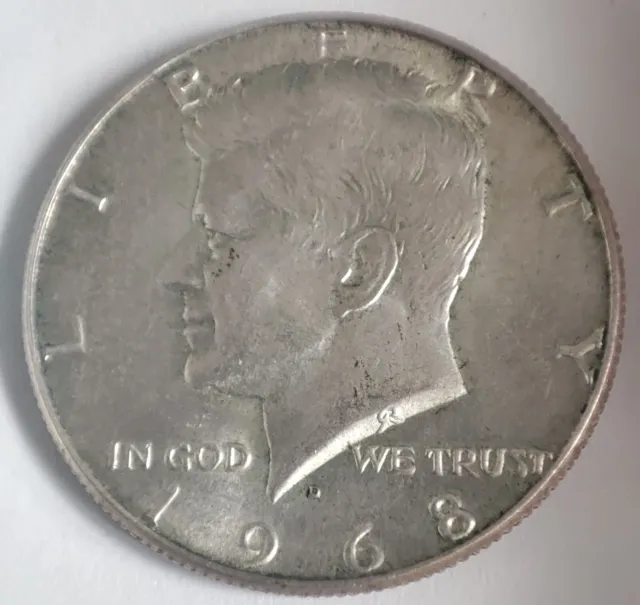 Monete Usa  Mezzo Dollaro Kennedy Argento 1968