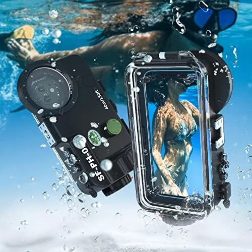 Starbea Unterwasser Handy Hülle wasserdichte Handyhülle für iPhone 14, 12/13 Pro