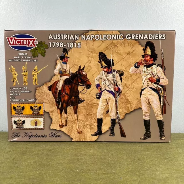 Victrix Austrian Napoleonic Grenadiers 1798-1815 28mm Hard Plastic VX0013