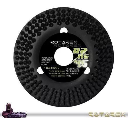Rotarex R2 Professional Wood Shaping Angle Grinder Disc 115x5x22mm R2/115 Plus+