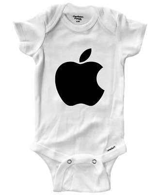 Infant One-Piece Bodysuit Romper Clothes Newborn Baby Gift Printed Cute Apple