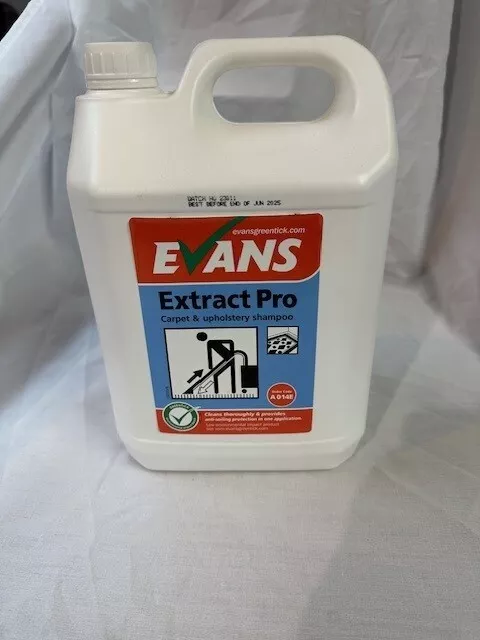 Evans Extract Pro Carpet And Upholstery Shampoo 5LTR