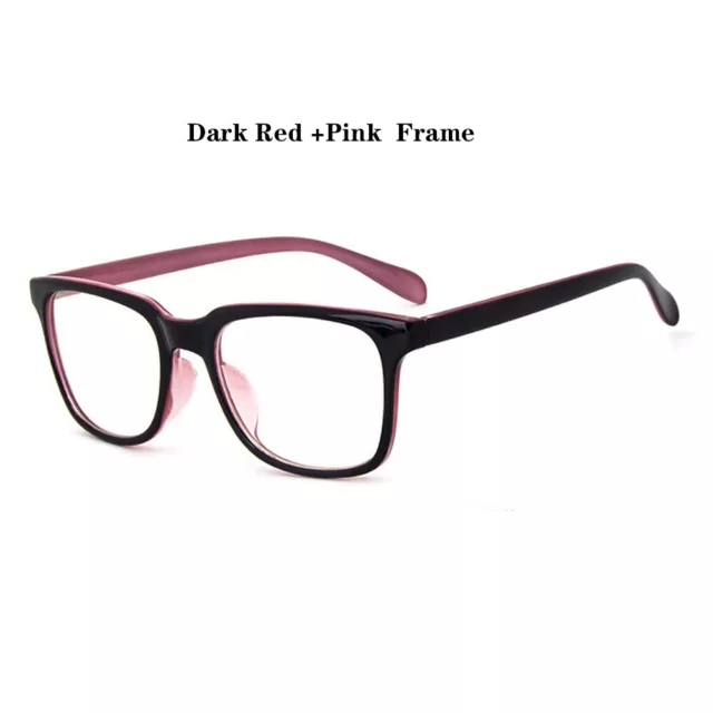 Trendy Reading Glasses Lady's +100 to +600 Resin Lens Pink Plastic Eyeglasses