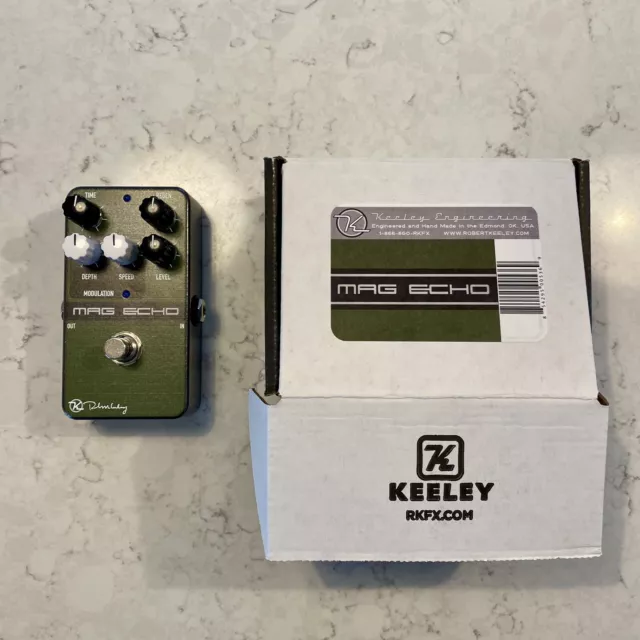 Keeley “Mag Echo” Delay Guitar Effect Pedal; digital, tape effects