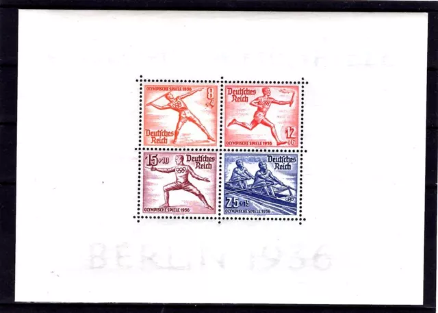 DR-3.Reich OLYMPIADE  Block 6 tadellos ** MNH POSTFRISCH (T1140