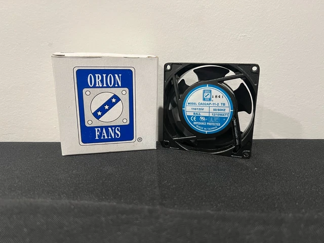 Orion OA92AP-11-2 TB / AC Ball Bearing Fan / 115VAC, 50/60 HZ / 10W Power Rating