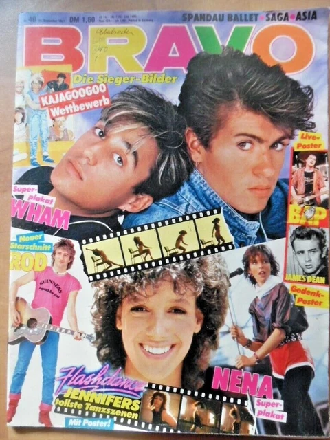 BRAVO 40- 1983 Wham Nena James Dean Jennifer Beals Spandau Police Shaky Righeira