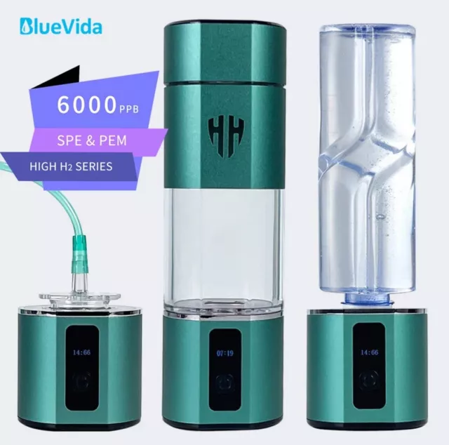 Bluevida Portable Hydrogen Water Generator | Max 6000ppb Titanium | 2023 Version