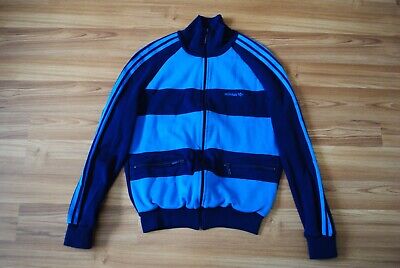 Adidas Vintage Jacket Size 48 Small 80S Sport Track Top Jacket Made In Austria