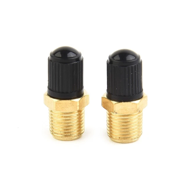 Válvulas hexagonales de hilo estándar de 1/8\"" 2 piezas prácticas de usar de 6,35 mm