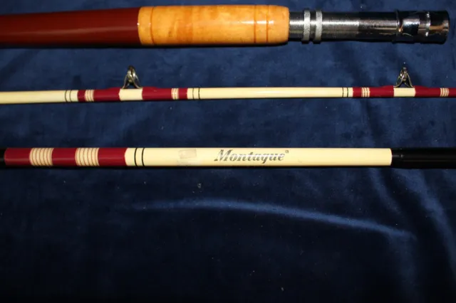 VINTAGE MONTAGUE FIBERGLASS fishing rod model no. 9525 with vinyl case  $65.00 - PicClick