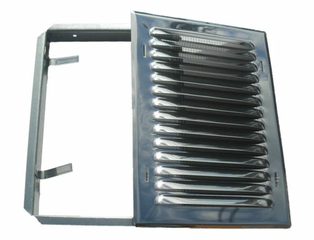 Metal Air Wind Grid 160mm x 230mm Chrome Polished Wall Ventilation Cover MT3N
