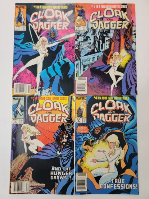 CLOAK & DAGGER LIMITED SERIES LOT (4) #1-4 Complete ~ Mid Grade VF - FN 1983