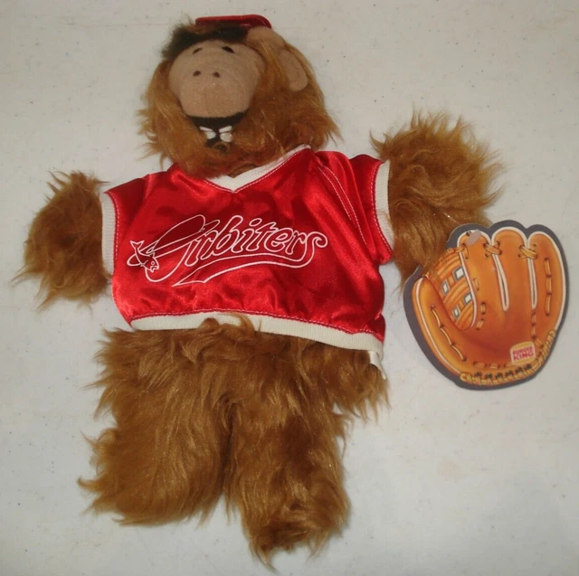 VTG Hand Puppet Plush 1988 Burger King ALF THE ALIEN Orbiters Baseball W/ TAG