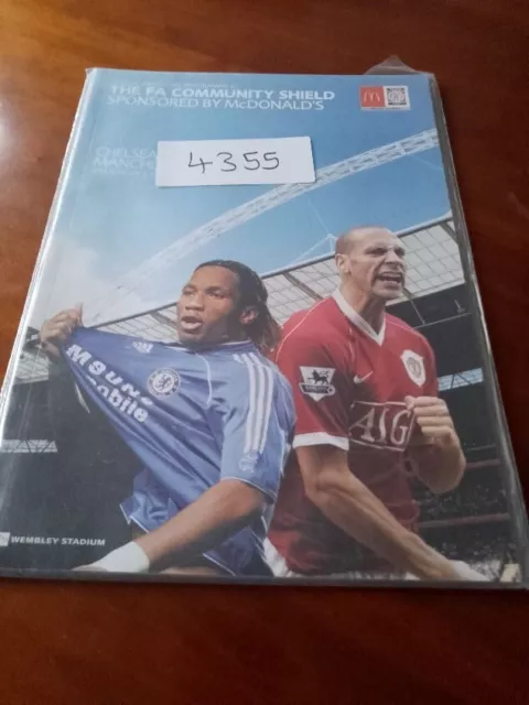 2007 Community Shield Programme - Chelsea V Manchester United