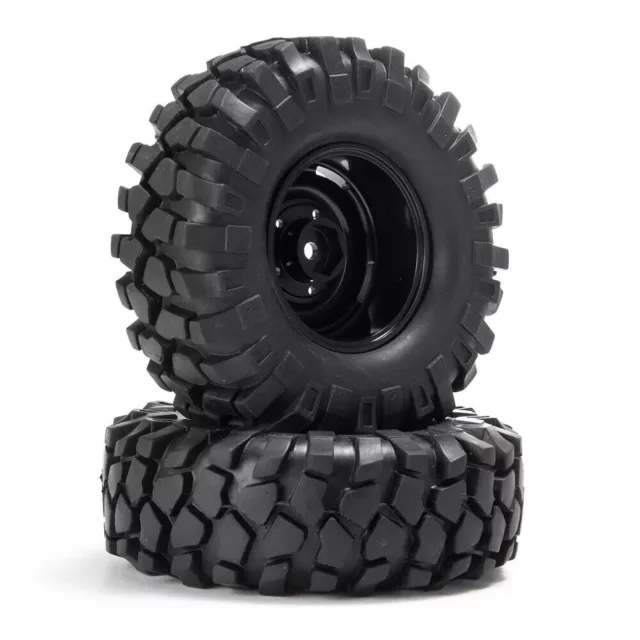 FLYXM 108mm OD Tires Tyres w/1.9'' Wheel Rims For 1/10 RC SCX10 D90 90046 RC 4WD 3