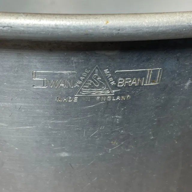 Sartén de preservación de mermelada Maslin Maslin Mermelada de aluminio grande marca cisne de 12" olla 2