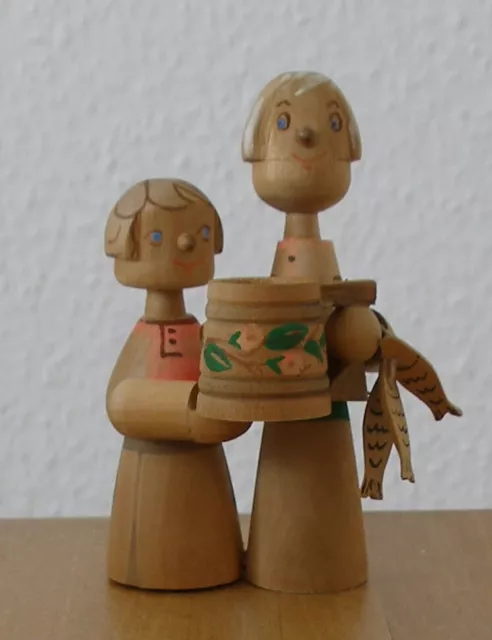 Antike Holz-Puppen, Holzfigur, Matroschka! MADE IN USSR. SAMMLEROBJEKT! 1972!